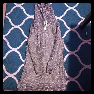 Hooded sweater dress